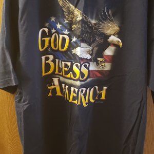 Bayside Brand God Bless America T-shirt